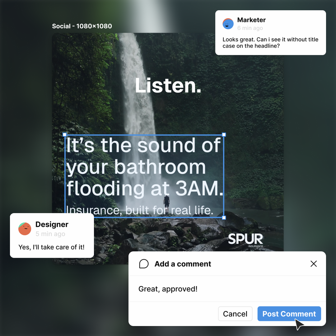 Flow Step 5.5 - Review, Comment & Approve (1080x1080)