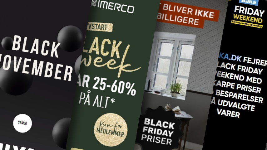 Various Black Friday Campaigns